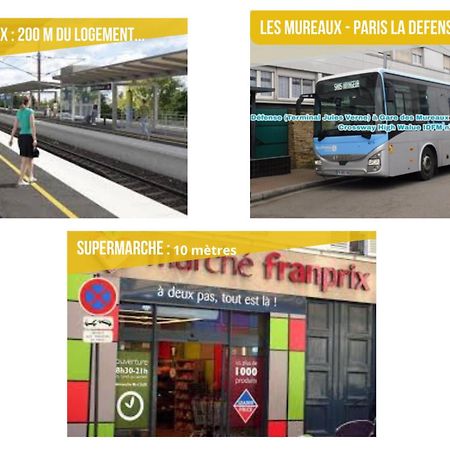 La Teranga - Wifi - Coeur De Ville - Gare Les Mureaux Buitenkant foto
